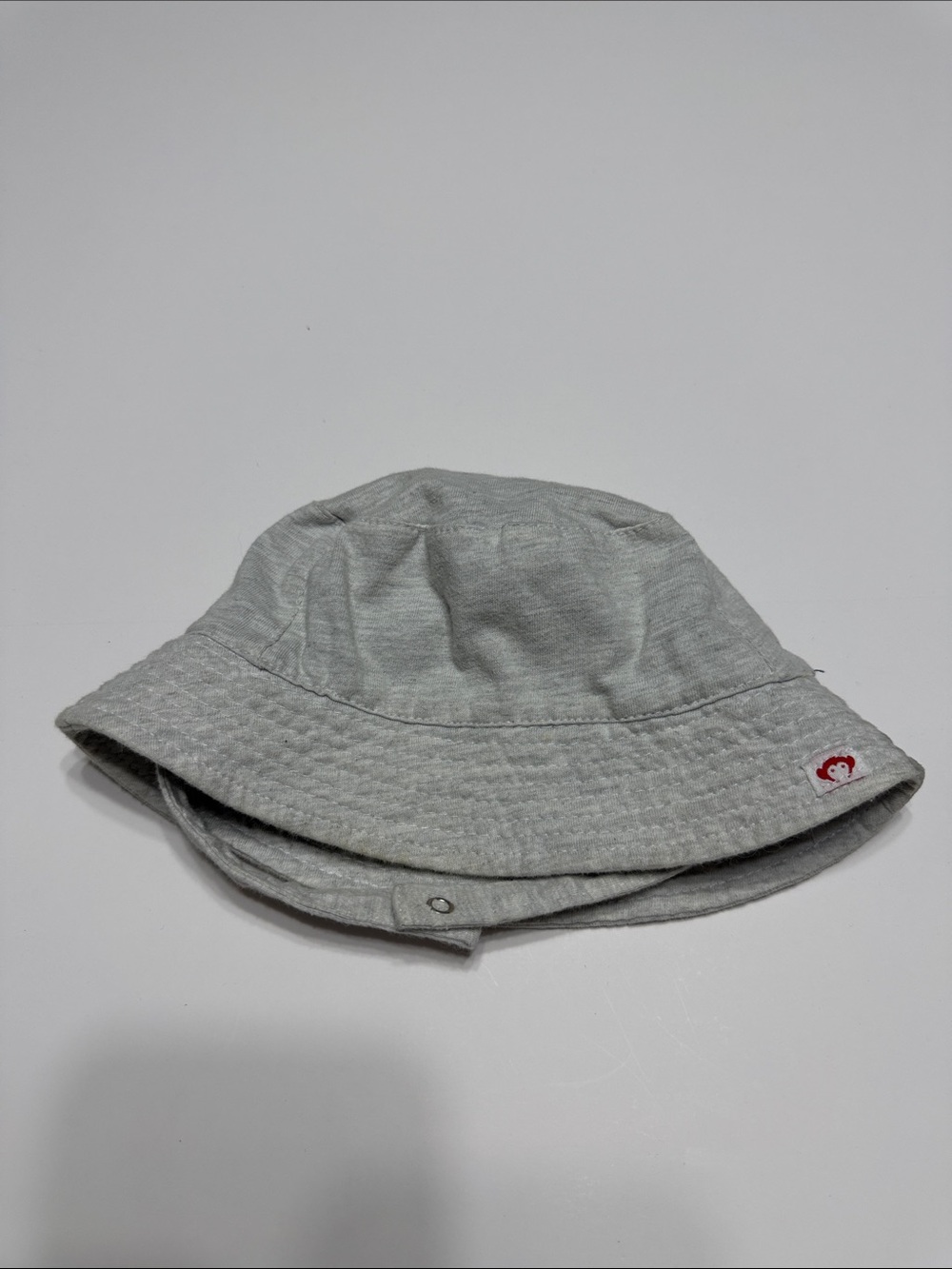 Appaman Gray Bucket Hat with White Monkey Faces
